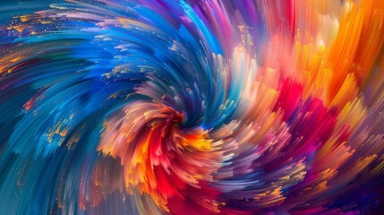 Abstract swirling colors create a vibrant and dynamic background.  A psychedelic vortex of color and motion.