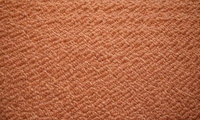 Fototapeta premium close-up of a textured fabric surface with a brownish-orange color.