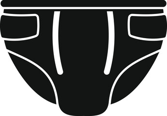 Simple icon representing a baby diaper, designed for high impact in small size