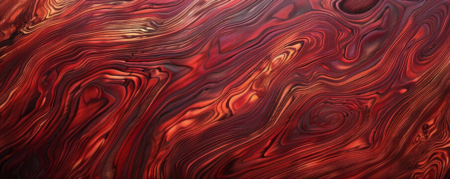 A sleek cocobolo wood backdrop featuring deep, reddish-brown tones and intricate grain details, ideal for premium presentations.