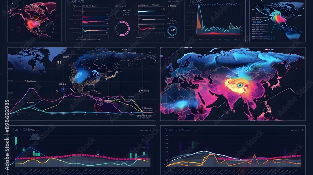 Poster Visualizing Historical Weather Data Trends Through Graphs and Charts