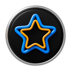 Star 3d illustration icon