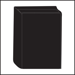 Black Book icon Simple book symbol pictogram  illustration, Cartoon open book and pages. Education concept. Line drawing. Opened books sign store logo. Flying pages. World book day.