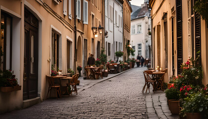 Obraz premium street in the old town