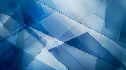 Modern geometric design with blue abstract background and technological elements overlaying