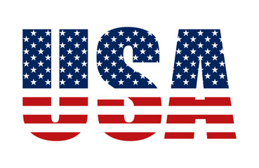 USA flag text © ValGraphic