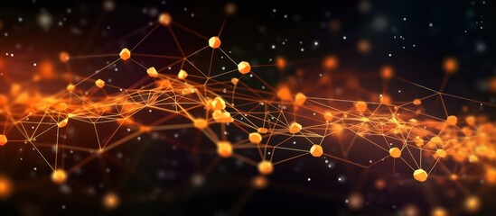 Abstract Digital Network Connection