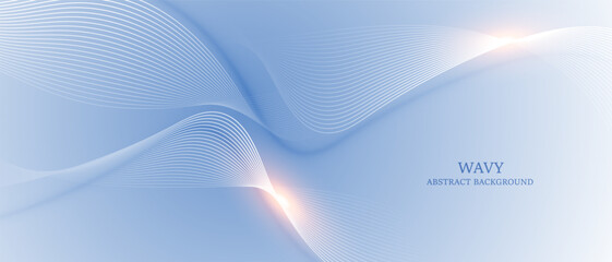 Modern abstract background with wavy lines. Digital technology concept. vector illustration.	
