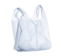 Transparent plastic carrier bag