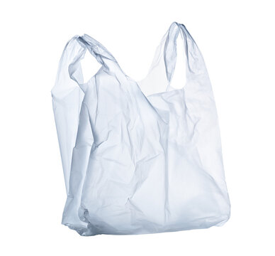 Transparent plastic carrier bag