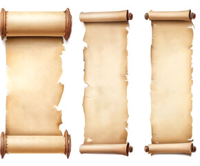 a scroll of old papyrus