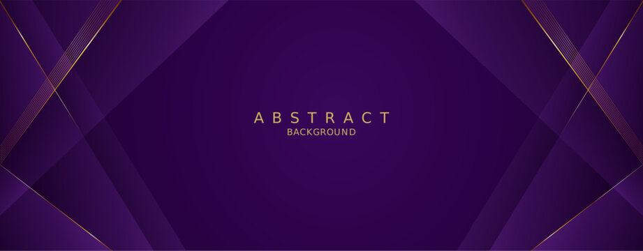 luxury premium purple background and gold line
