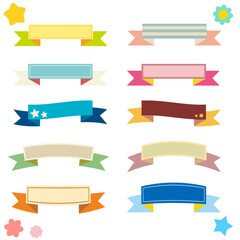 使える可愛いリボンの素材セット