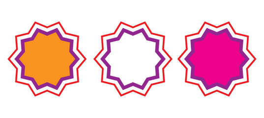 Explosion icon set. Attention explosive, warning Boom vector illustration.