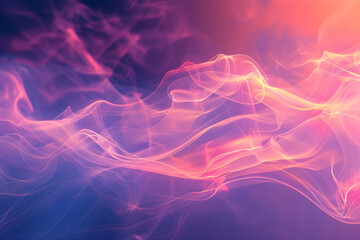 Colorful and vibrant abstract smoke patterns flowing against a gradient background, creating a dynamic and ethereal visual effect.