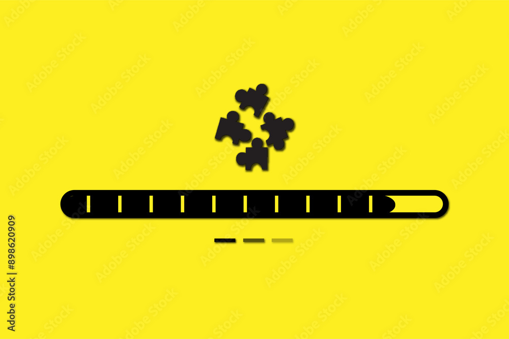 Poster software update. loading process. upgrade concept. vector illustration in flat style. upgrade update