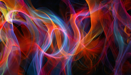 Naklejka premium abstract background with colorful smoke