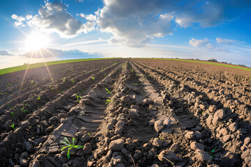 Soil and fertilizer quality improvement agriculture, technology and AI to improve soil efficiency, smart soil development and innovation concept