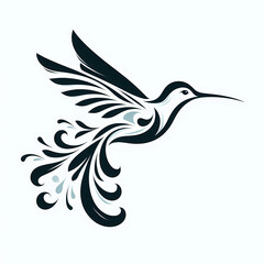 Obraz premium hummingbird digital PNG images on white background