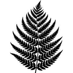 fern leaf silhouette SVG file