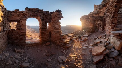 Mesmerizing Sandstone Wall with Intricate Details - Medium Shot Photography