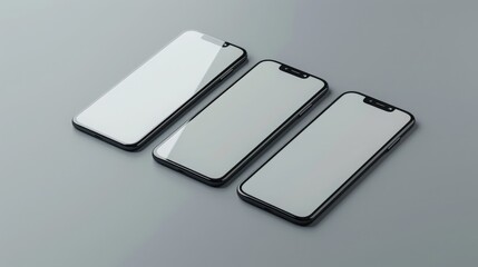 realistic smartphone mockup , smartphone mockup set , blank screen mockup ,  phone mockup , mobile mockup