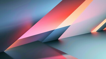 Abstract background with intersecting geometric shapes, evoking a feeling of depth and movement