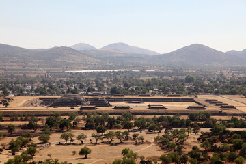 Naklejka premium Teotihuacan archaeological zone at Teotihuacan, Mexico