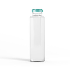 water in blank plastic bottle with cap on white background, 3d illustration, 3d rendering, Mockups for Branding and Packaging Design Mockups for Branding and Packaging Design