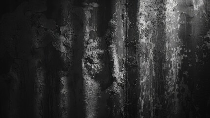 Urban Decay: Close-up of Corrugated Metal Wall with Fine Details