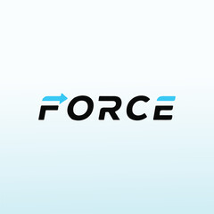 Letter Marks force vector logo design