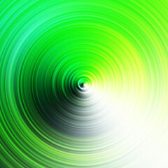 Colorful radial motion effect. Abstract rounded background. Color curves and sphere.
