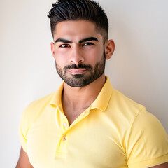 Obraz premium young indian man standing on white background