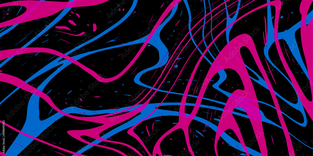 Canvas Prints abstract background with lines. line abstract background curvy wavy minimalist glowing. liquify swir