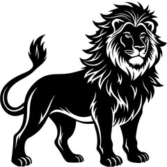 Obraz premium lion silhouette
