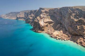 Shoab coast in Socotra - great area for sunbathing and swimming. You can spot a dolphins in this water!