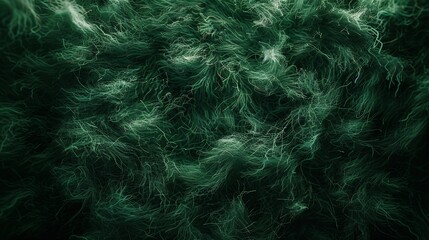 Fototapeta premium a green background with a lot of hair on top of it