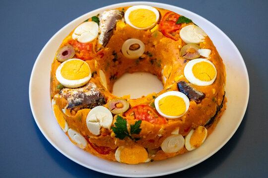 Traditional paulista couscous, a typical Brazilian recipe