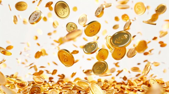 Falling Gold Coins