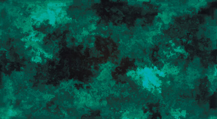 Colored texture of scratched wall with stains. Turquoise abstract texture background of rusty metal sheet with scratches and cracks pattern. Grunge background with space for text or image. Vector illu