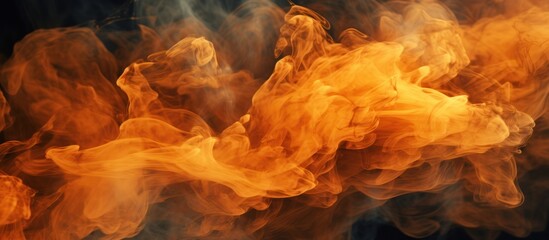 Abstract Orange Smoke