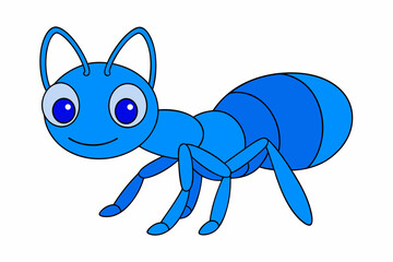 Detailed vector illustration of an ant, ideal for educational materials, nature-themed projects, insect studies, and children's books.