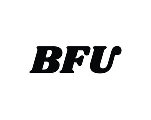 BFU logo design vector template. BFU logo design.