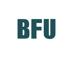 BFU logo design vector template. BFU logo design.