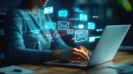Digital Marketing: Email marketing specialist designing a visually appealing newsletter template. Boost subscriber engagement, drive conversions, and enhance brand communication by email campaigns.