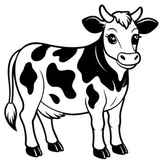 baby cow Vector