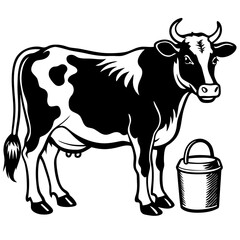 baby cow Vector