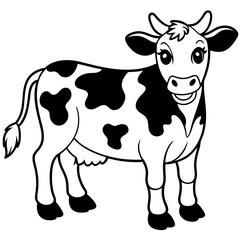 baby cow Vector