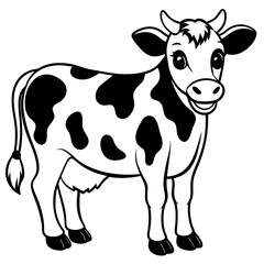baby cow Vector