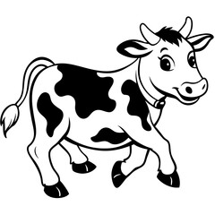 baby cow Vector